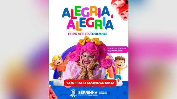 Prefeitura de Serrinha promove programação especial para crianças nas escolas municipais