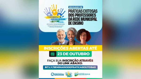 Serrinha promove I Seminário de Práticas Exitosas dos Professores da Rede Municipal