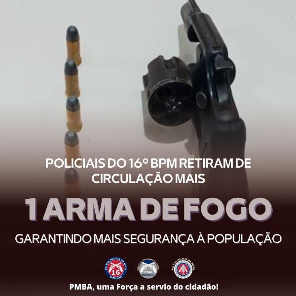 Serrinha: Carro de aplicativo é abordado e dois suspeitos são presos com arma de fogo no centro