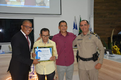 Policial Militar veterano de 93 anos recebe homenagem na Câmara de Vereadores de Serrinha