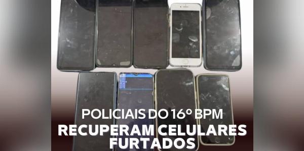 Policiais de Serrinha recuperam 09 celulares furtados durante festa em Tucano; três pessoas foram presas