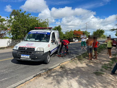 COITÉ - Motociclista de 55 anos fica ferido após acidente na BA-120