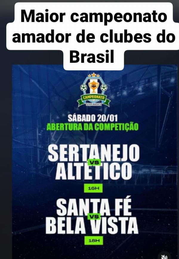 Campeonato Serrinhense 2024 está de volta a partir do próximo sábado (20); Confira o calendário de jogo