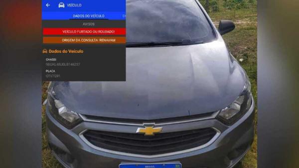 Polícia de Serrinha recupera Chevrolet Onix roubado