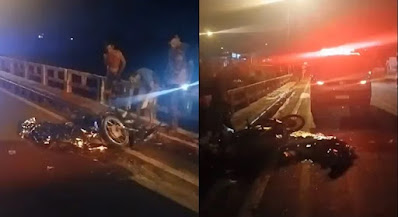 RIACHÃO - Motociclista morre em acidente em ponte sobre o rio Jacuípe