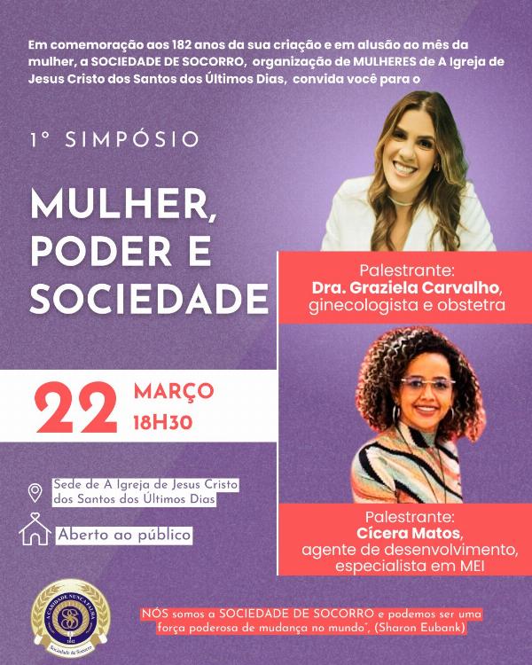 CONVITE: 1° Simpósio 'mulher, poder e sociedade' em Serrinha