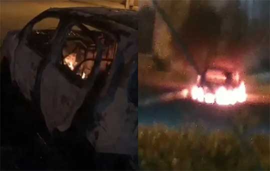 Carro de vice-prefeito de Valente é incendiado na zona rural